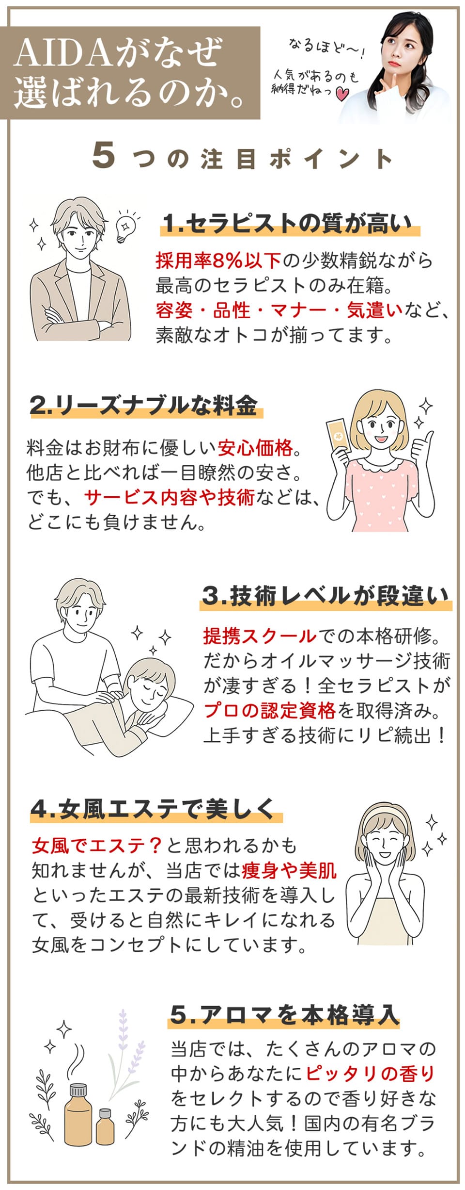 AIDAがなぜ選ばれるのか